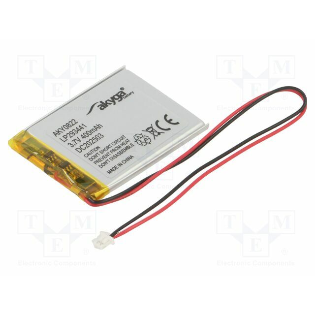 AKYGA BATTERY Re-battery: Li-Po; 400mAh; 3