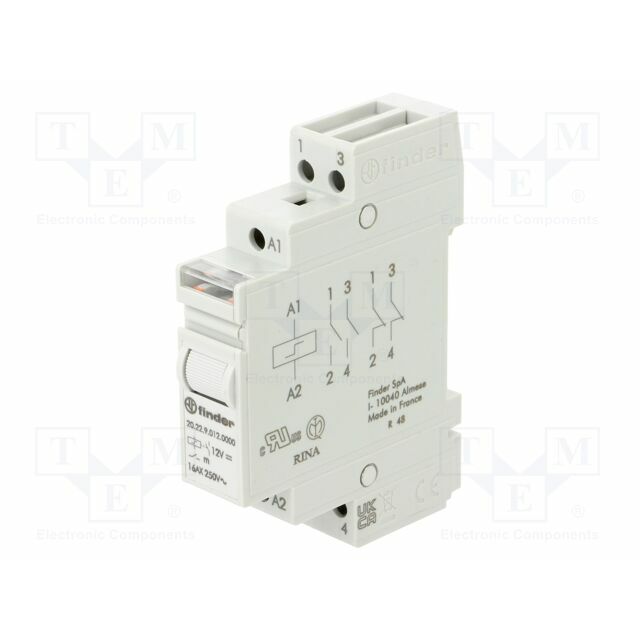 FINDER Relay: installation; bistable,impulse; NO
