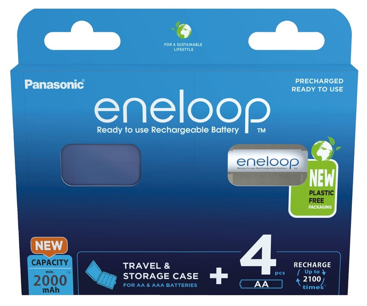 Panasonic Rechargeable Batteries ENELOOP BK-3MCDEC4BE AA