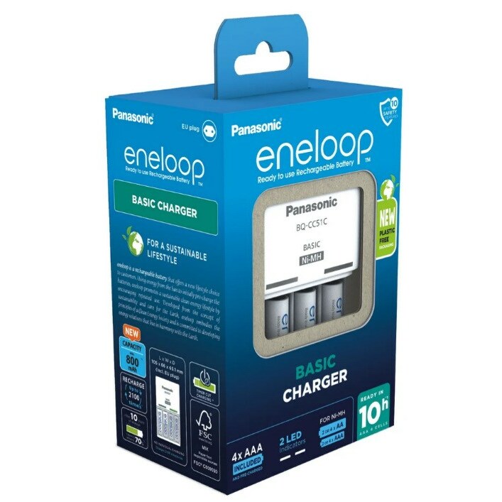 Battery charger PANASONIC Eneloop Basic BQ-CC51