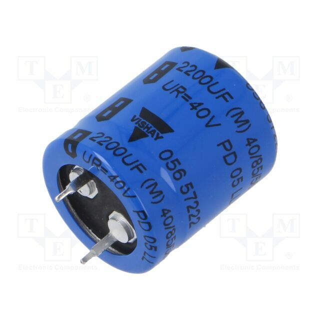 VISHAY Capacitor: electrolytic; SNAP-IN; 2.2mF