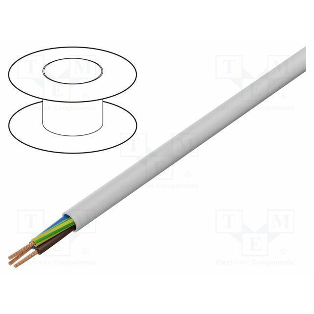Wire; H05VV-F; 4G2.5mm2; stranded; Cu