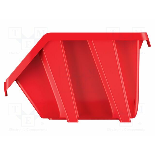 KISTENBERG Container: cuvette; red; short; 187x158x114mm