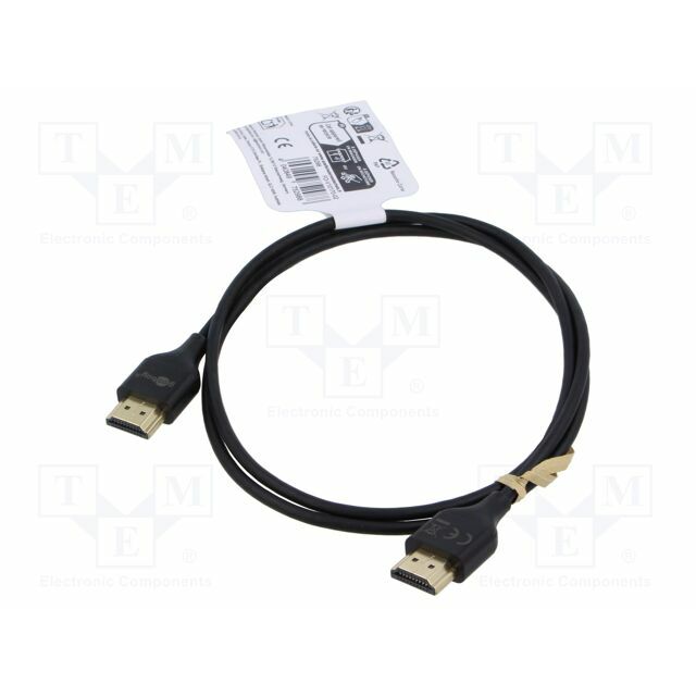 Cable; HDMI plug,both sides; 1m