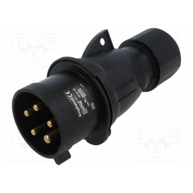 AMPHENOL Connector: AC supply 3-phase; plug