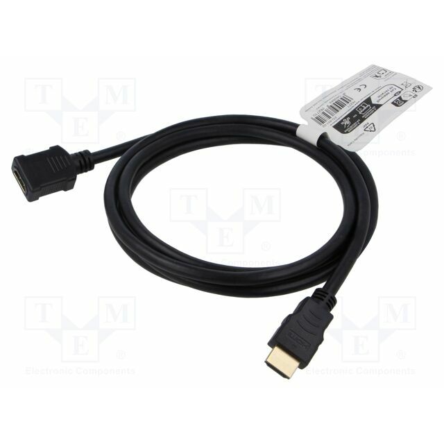 Cable; HDMI socket,HDMI plug; PVC