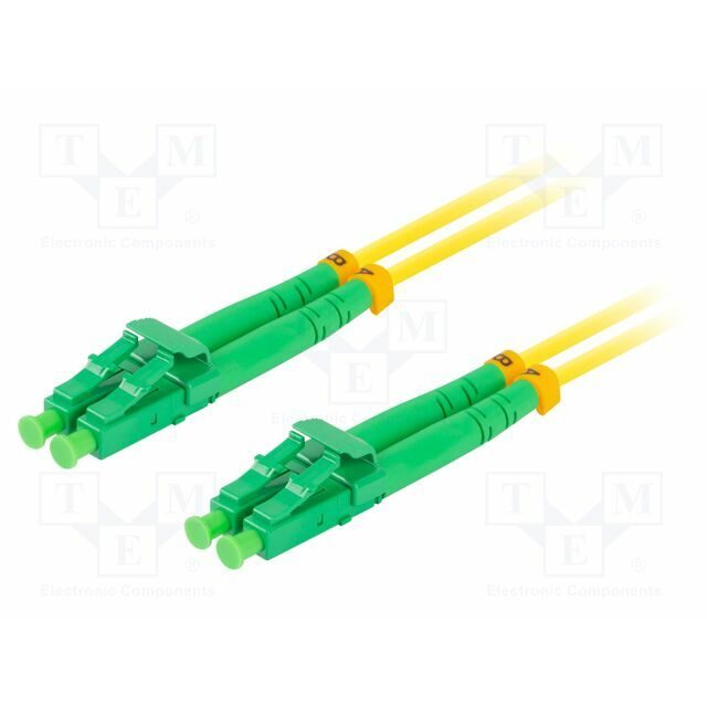 LANBERG Fiber patch cord; LC/APC,both