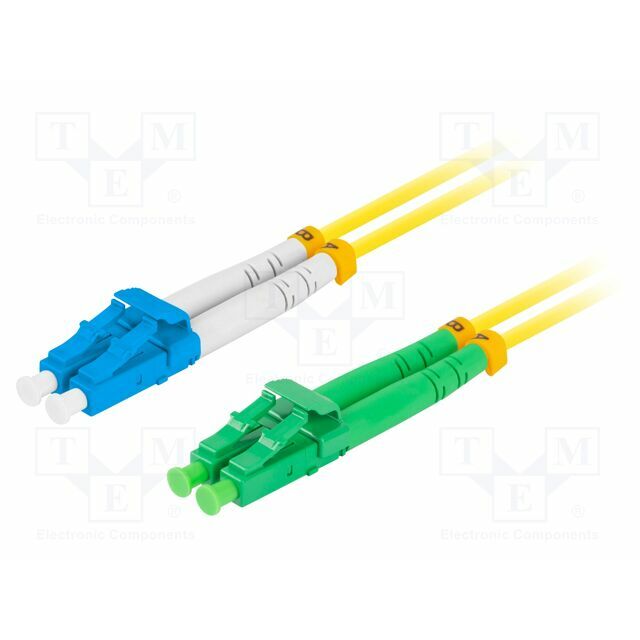LANBERG Fiber patch cord; LC/APC,LC/UPC