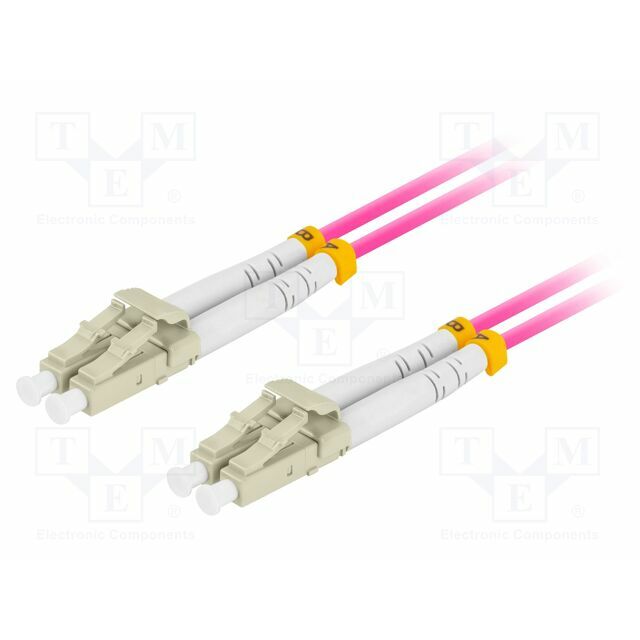 LANBERG Fiber patch cord; OM4; LC/UPC