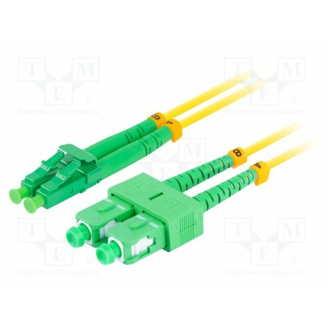LANBERG Fiber patch cord; LC/APC,SC/APC