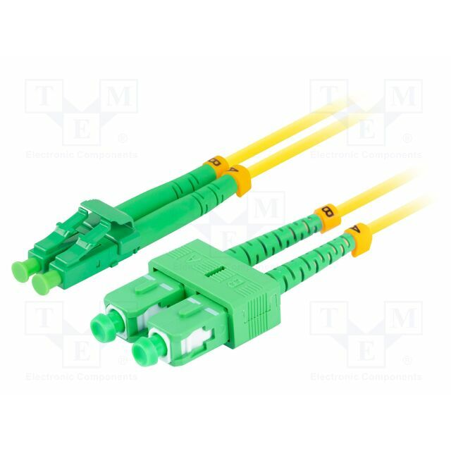 LANBERG Fiber patch cord; LC/APC,SC/APC