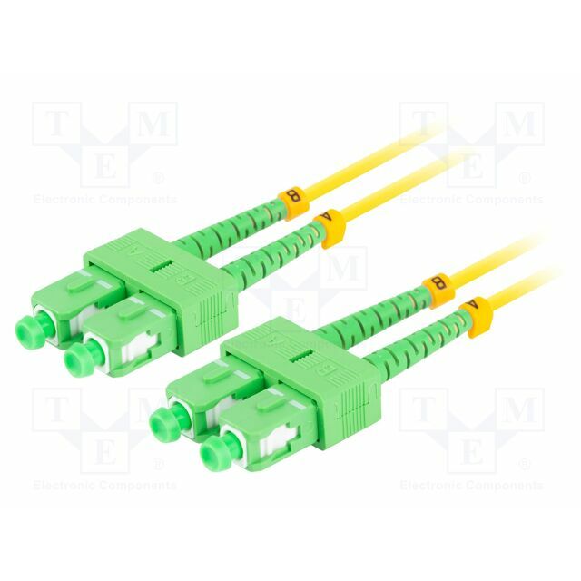 LANBERG Fiber patch cord; SC/APC,both