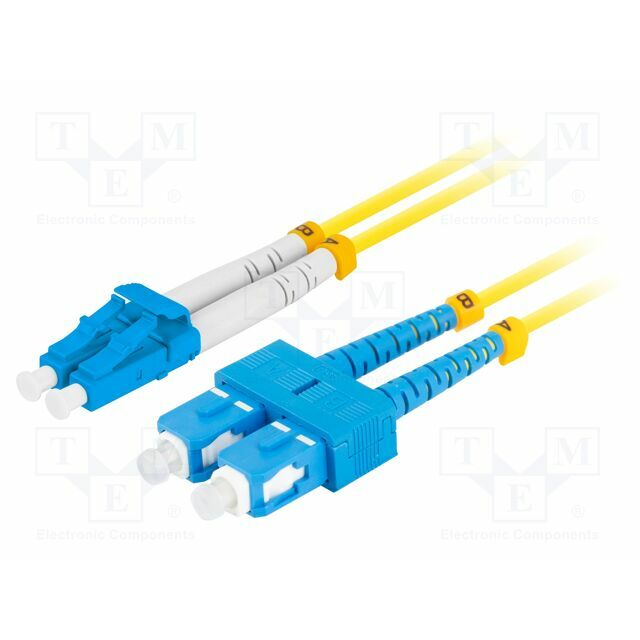 LANBERG Fiber patch cord; LC/UPC,SC/UPC