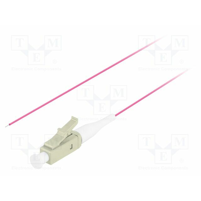 LANBERG Optic fiber pigtail; OM4; LC/UPC
