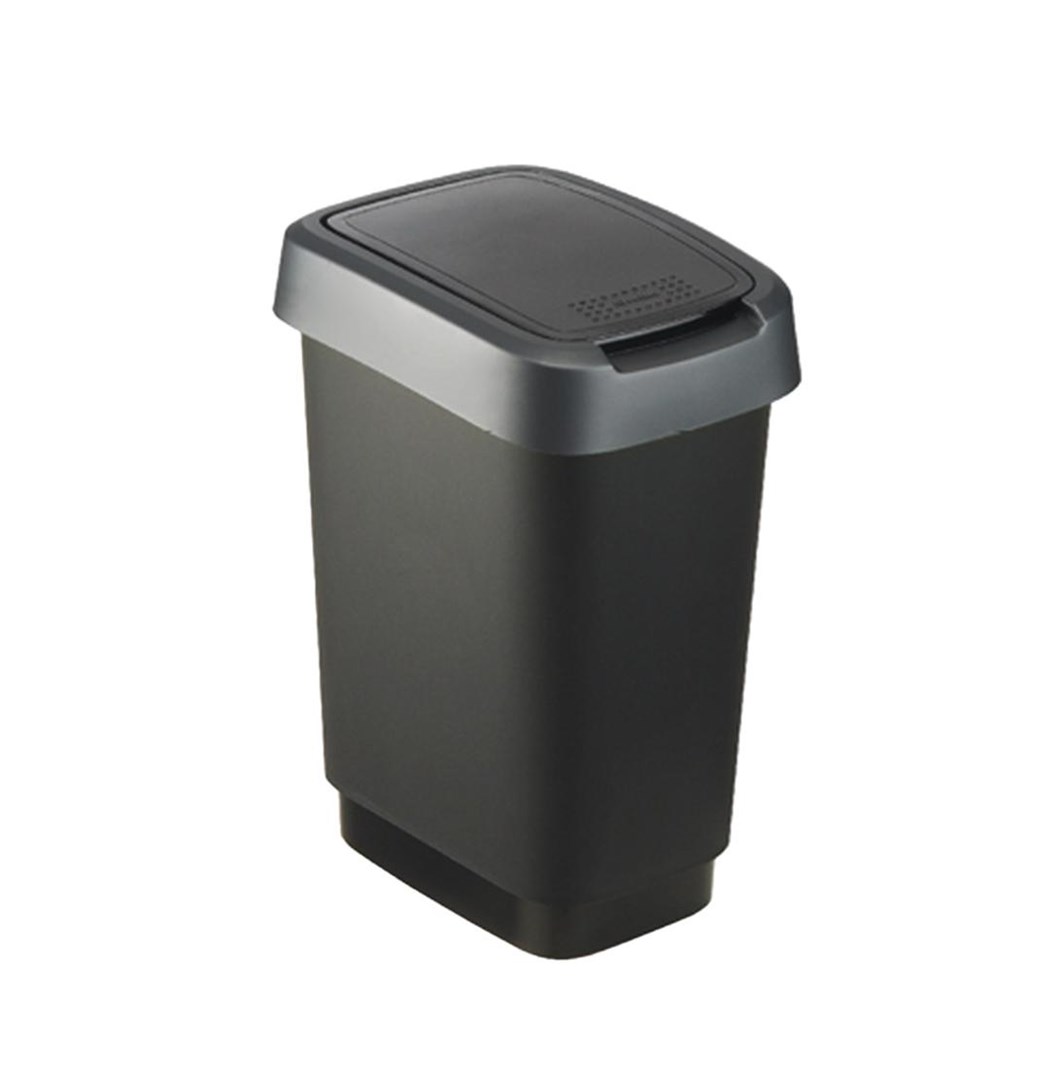 Rotho Atkrit.konteiners 25L Twist, melns/t