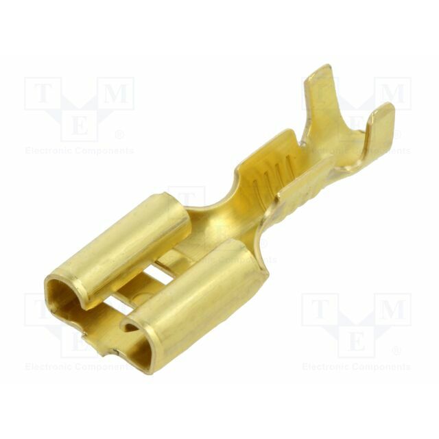 TE CONNECTIVITY Terminal: flat; 6.3mm