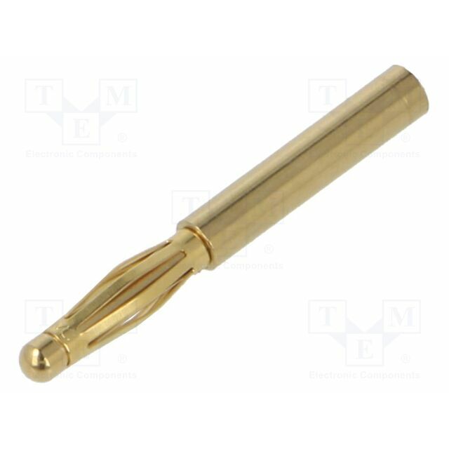 STAUBLI Laboratory connector: 2mm banana; plug