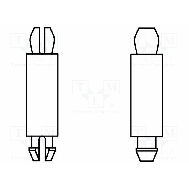 KEYSTONE PCB distance; polyamide; L: 3