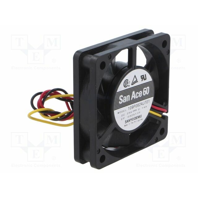 SANYO DENKI Fan: DC; 60x60x15mm; axial