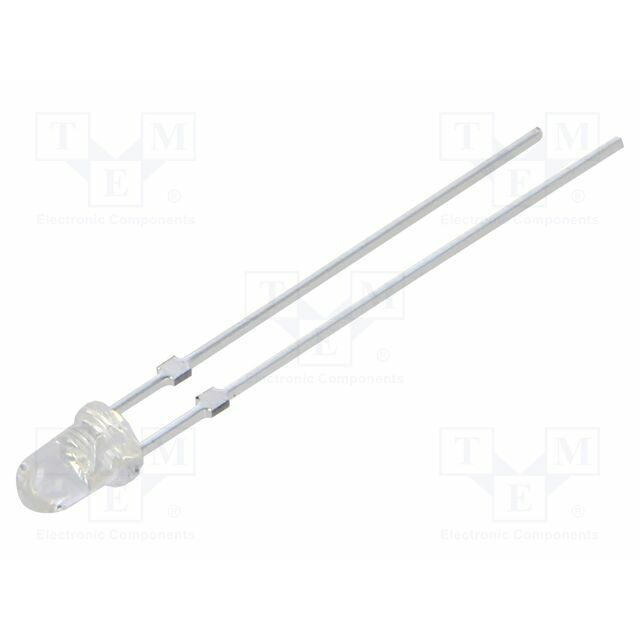 OPTOSUPPLY LED; blue; 3mm; 4200÷5800mcd; 30°