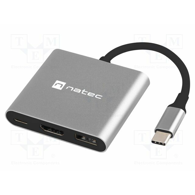 NATEC Hub USB; HDMI socket,USB