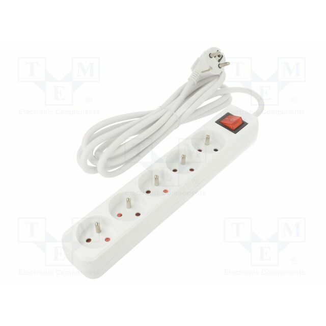 LANBERG Extension lead; H05VV-F; 3G1.5mm2