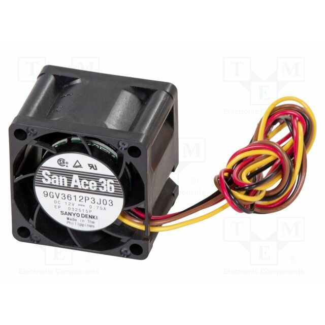 SANYO DENKI Fan: DC; 36x36x28mm; axial