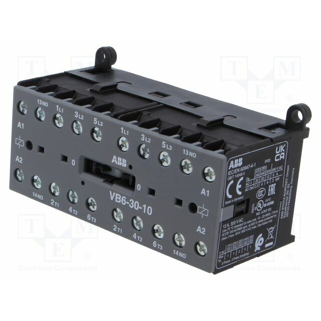 ABB Contactor: 3-pole reversing; NO x3