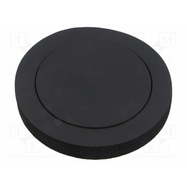 Sound absorbing sponge; Dim: 145x195x25mm; black