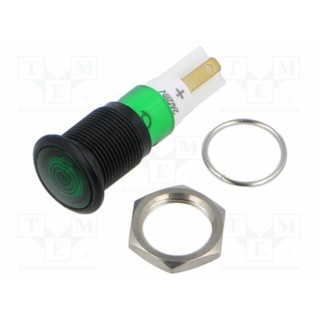 SIGNAL-CONSTRUCT Indicator: LED; prominent; green; 24÷28VDC
