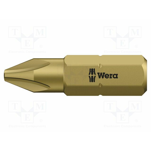 Screwdriver bit; Phillips; PH1; 1/4"; Overall