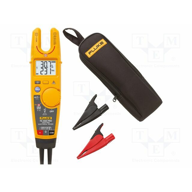 FLUKE Tester: electrical; LCD; VAC: 1÷1000V