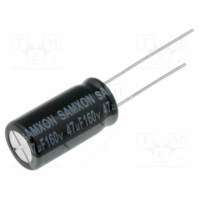 SAMXON Capacitor: electrolytic; THT; 47uF; 160VDC