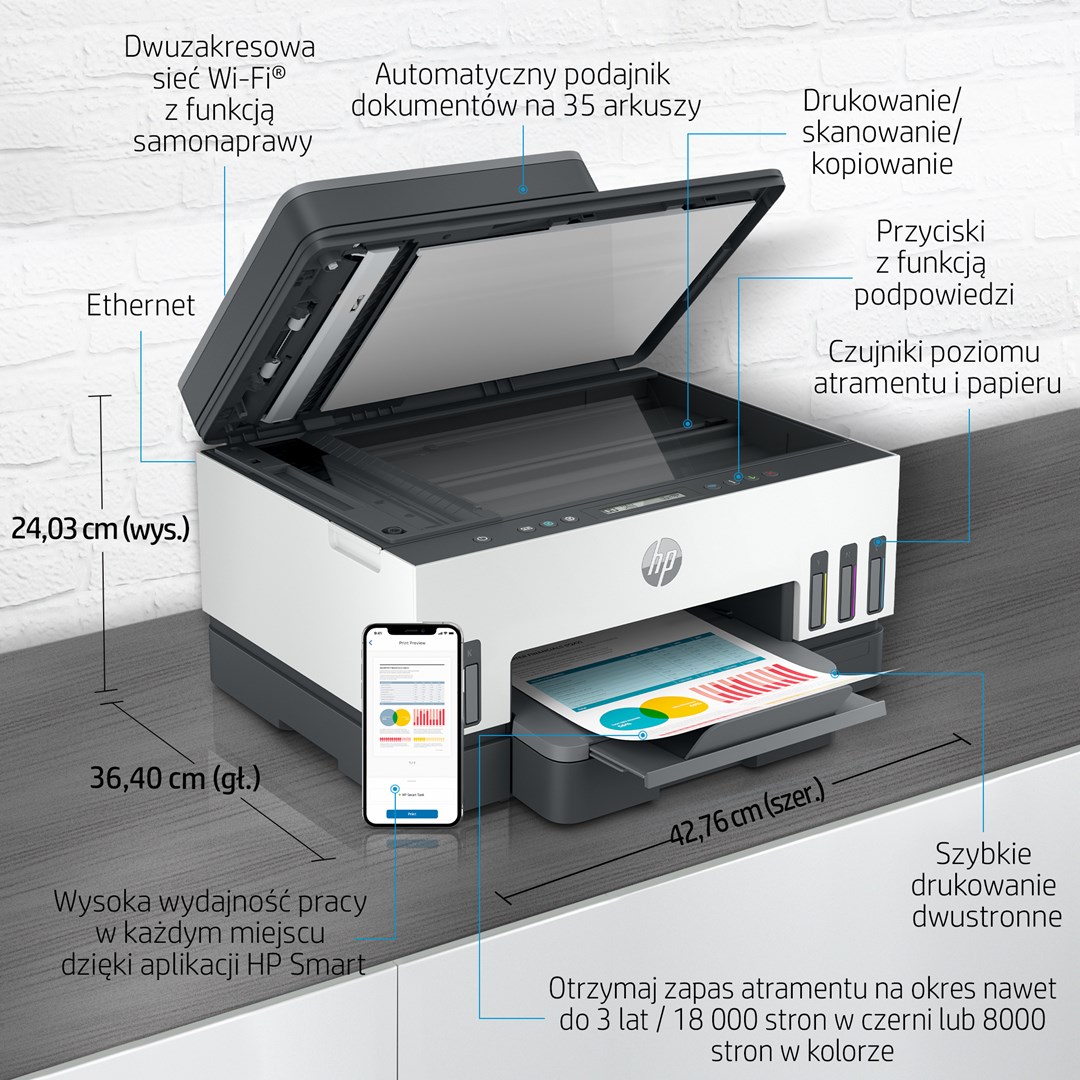 Daudzfunkciju printeris HP Smart Tank 750