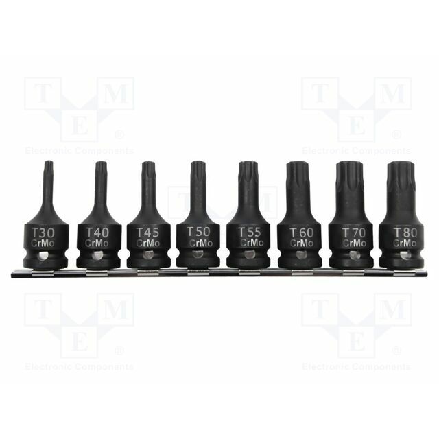 PROLINE Socket: Torx®-bit-set; impact; Chrom-molybdenum steel
