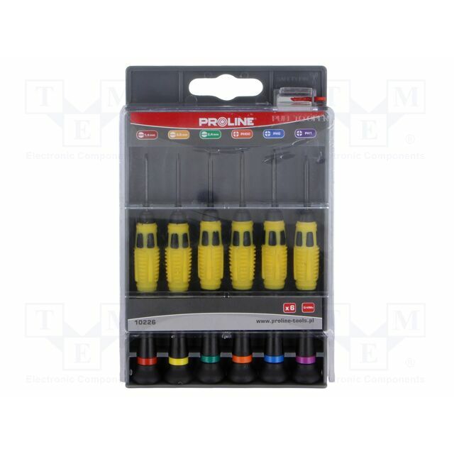 PROLINE Screwdriver: precision-set; precision; Phillips,slot