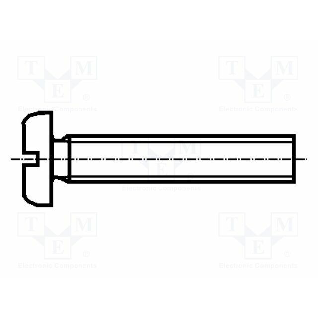 BOSSARD Screw; M2; M2x3; 0.4