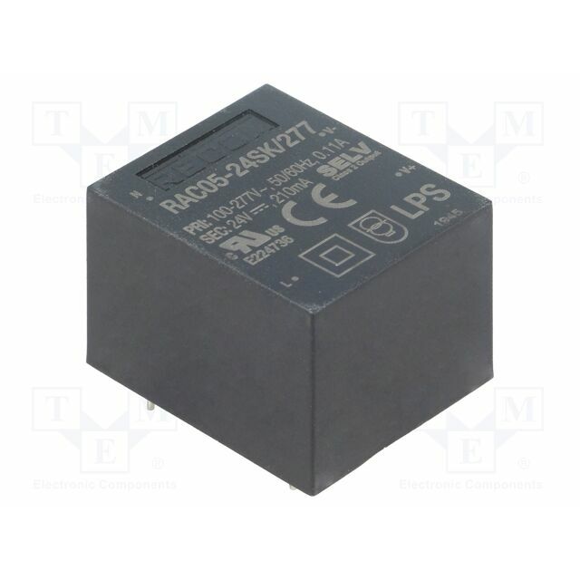 RECOM Converter: AC/DC; 5W; Uin: 85÷305VAC