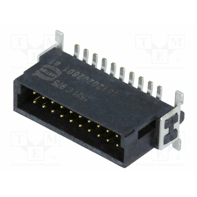 HARTING Connector: PCB-cable/PCB; socket; male; PIN:
