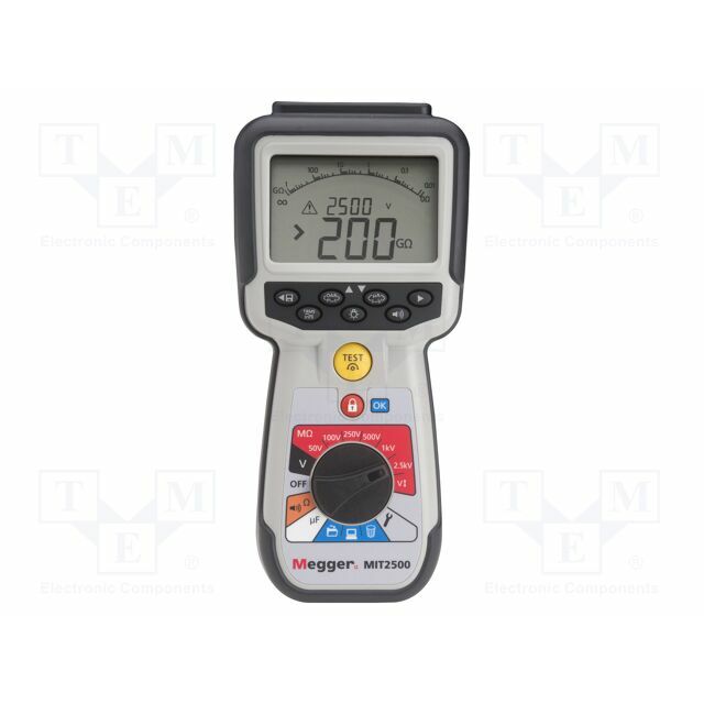 MEGGER Meter: insulation resistance; LCD; R
