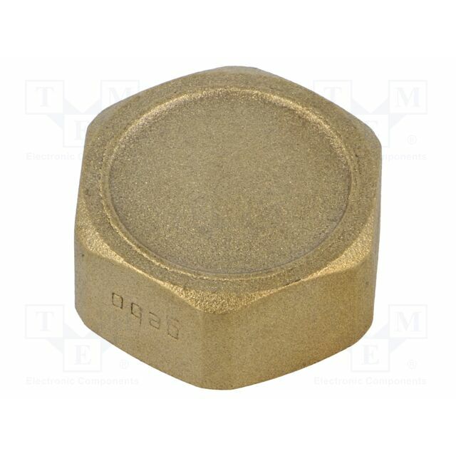 GEBO Splice terminal: stopper; hexagonal; brass