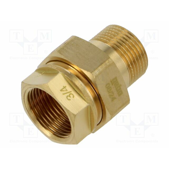 GEBO Splice terminal: double connector; brass