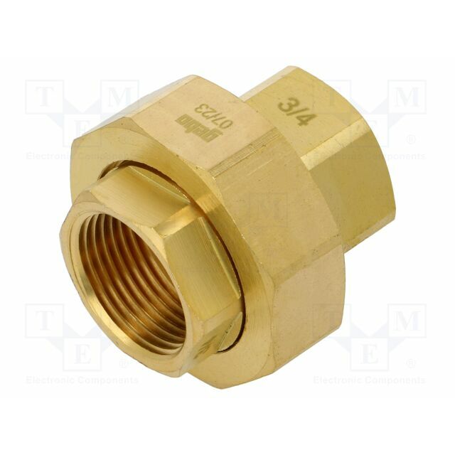 GEBO Splice terminal: double connector; brass