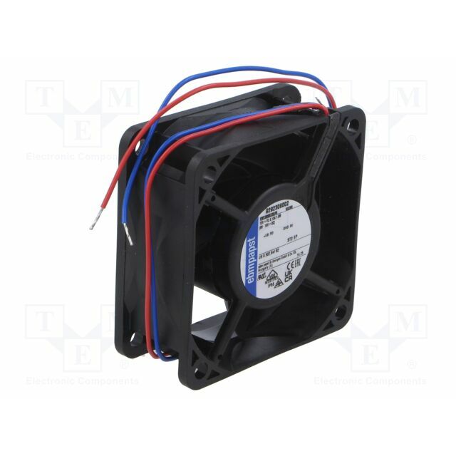 EBM-PAPST Fan: DC; 60x60x25mm; axial; 40m3/h