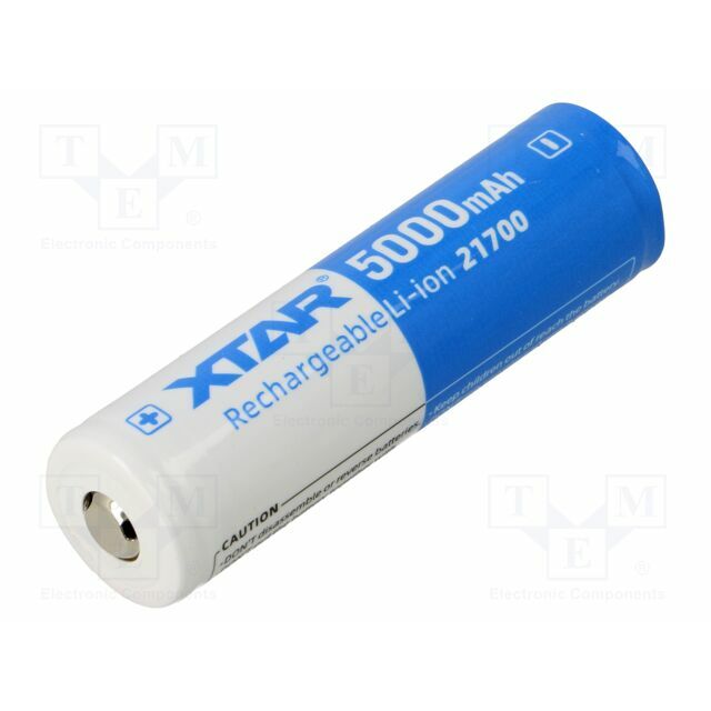 Re-battery: Li-Ion; 21700; 5000mAh; 3.7V