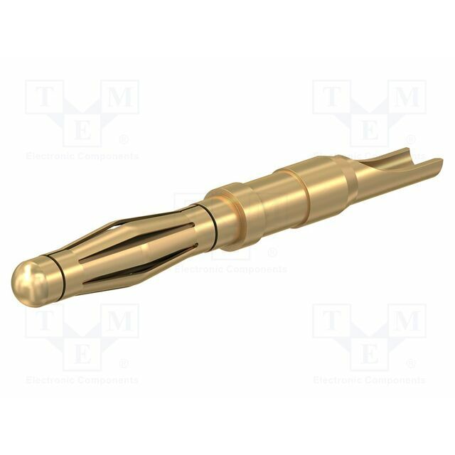 STAUBLI Laboratory connector: 2mm banana; plug