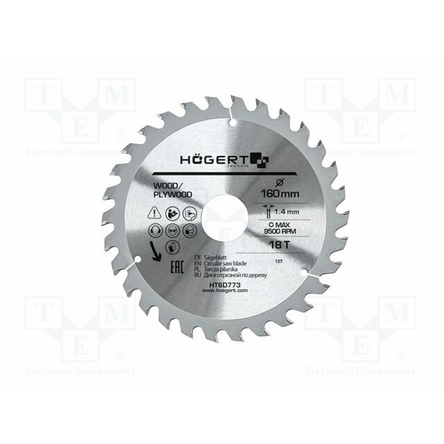 HÖGERT TECHNIK Circular saw; Ø: 160mm
