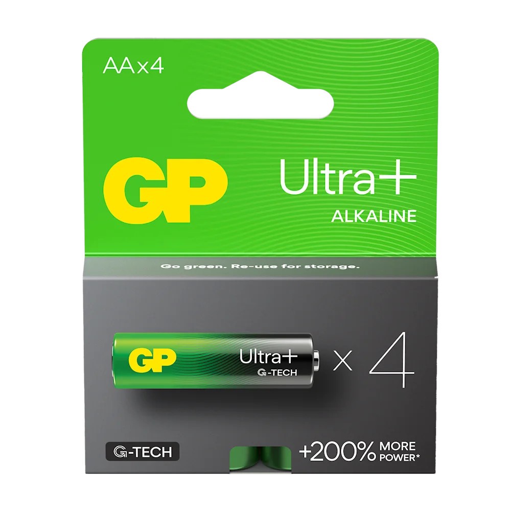 LR6 4BL GP Ultra+ Alkaline (G-TECH)