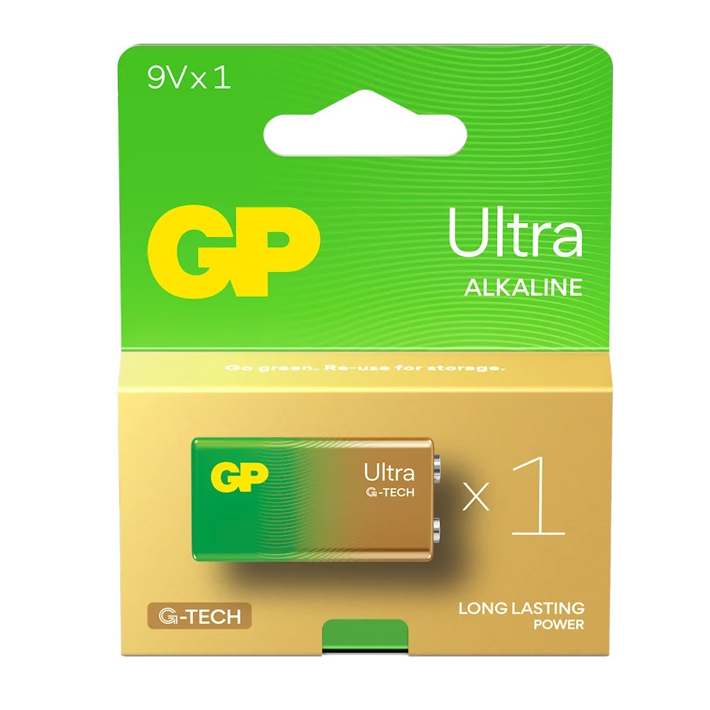 Alkaline batteries 6LR61 9V ULTRA 1