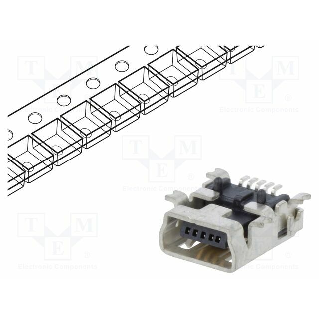 ECE Connector: USB B mini; socket
